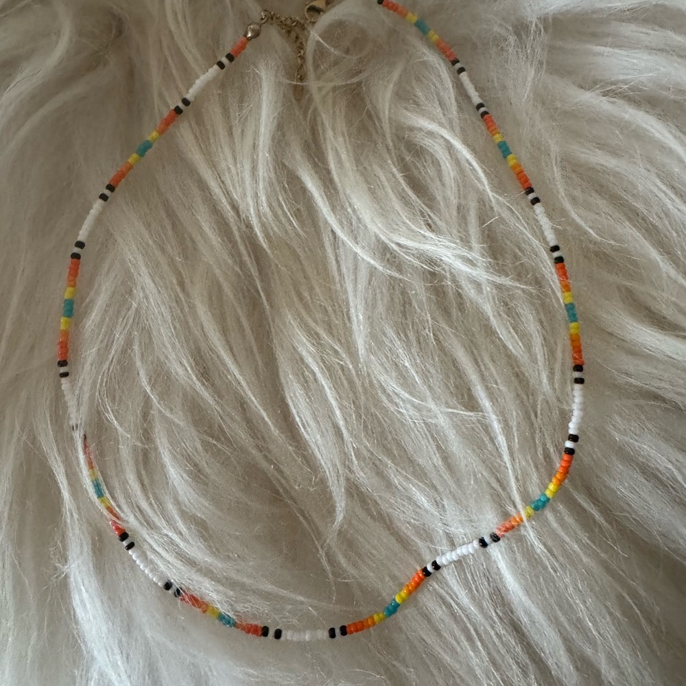 Multi colored beaded necklace FASHION JEWELRY